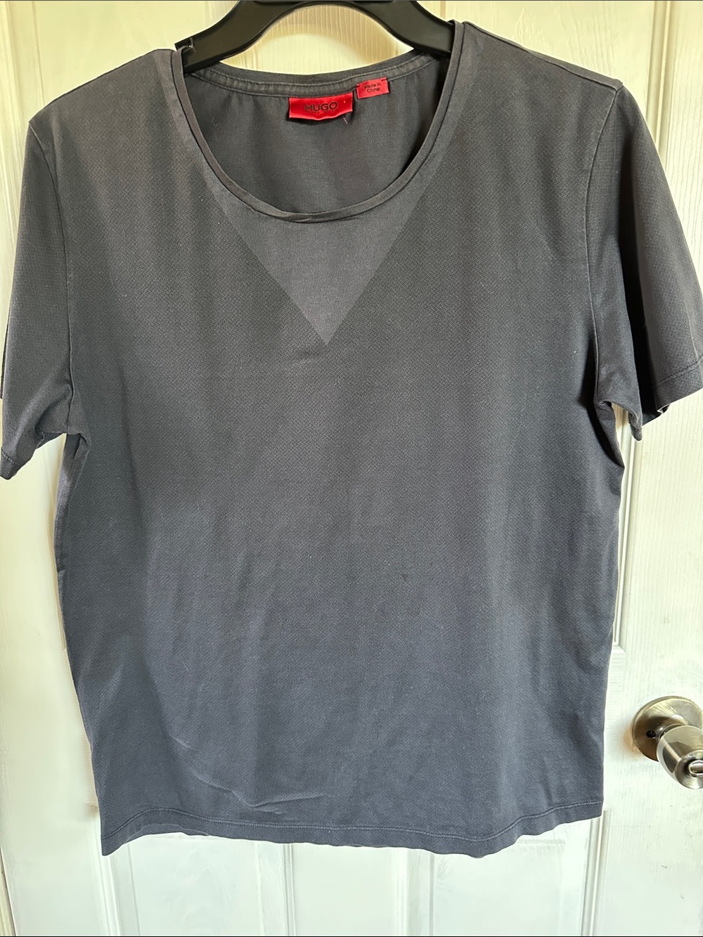Hugo Boss Men's Slate Gray Short Sleeve Tee